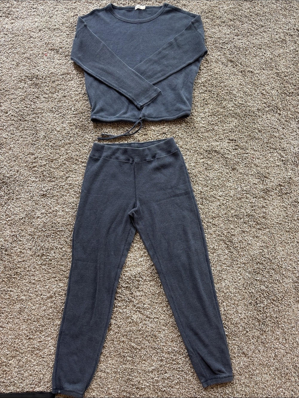 Barefoot Dreams Dark Gray Cozy Two-Piece Pajama Set